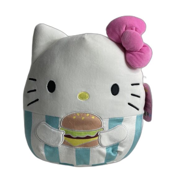 Sanrio Hello Kitty And Friends Hamburger Squishmallow 12.5” New 2022 Kellytoy - Picture 1 of 9